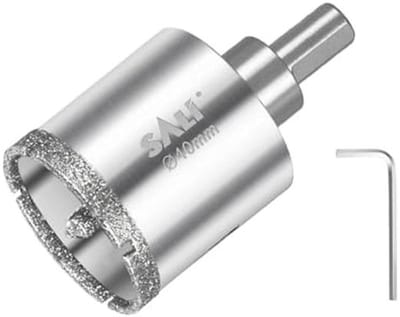 Diamantboor 40 mm, gatenzaag met centreerboor voor keramiek, porselein, glas en marmer
