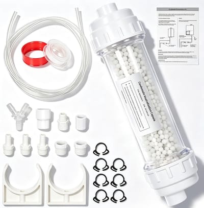 Condensaat Neutralisator Kit - Zure Condensaat Neutralisator - Boiler Bescherming - Voorkomt Pijpcorrosie - 10 cm - Wit