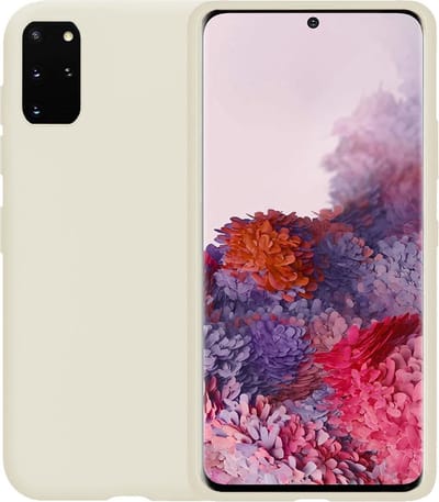 Hoesje - Geschikt voor Samsung Galaxy S20 Plus - Sterk & Shockproof - Hoes Cover - Siliconen Case - Telefoonhoesjes - Wit