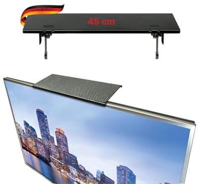TV Opbergsysteem voor Flatscreen TV - 18 Inch | Extra Opbergruimte voor Apparaten | Muurbeugel