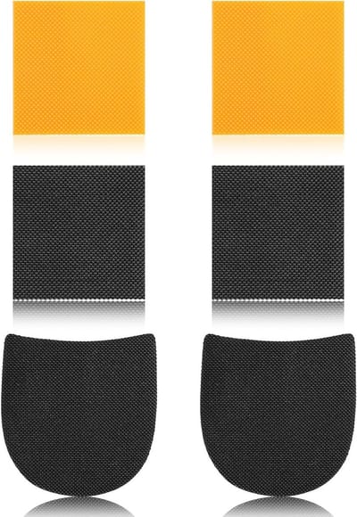 6 Stuks Schoenhak Reparatie Pads, 3.5mm Dikke Rubber Hakken voor Schoenherstel, Antislip Hakken Beschermers voor Dames en Heren
