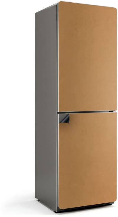 Wallfluent Magnetische Koelkastmat - Oranje Koelkast Magneet Sticker - 60 cm x 190 cm - Oranje Magnetische Koelkastmat - Magneetfolie Koelkast - Magnetische Koelkastbekleding - Herbruikbare Magneetmat Koelkast