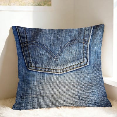 Foto Van Oude Jeans Kussensloop Vierkante Kussenhoes Grappige Kussenhoes Voor Woonkamer Bank 30x50cm
