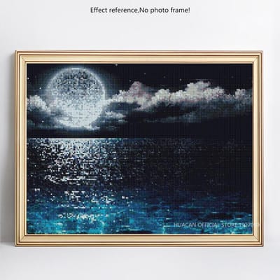 Peinture Diamant Image de Strass Paysage Broderie Diamant 20X30CM gray