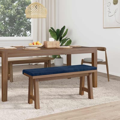 vidaXL - Bankkussen - Pluche - Corduroy - Marineblauw - Diepte - 35 - cm