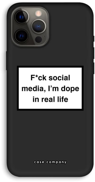 Case Company® - Hoesje geschikt voor iPhone 12 Pro Max hoesje - I'm dope - Biologisch Afbreekbaar Telefoonhoesje - Bescherming alle Kanten en Schermrand