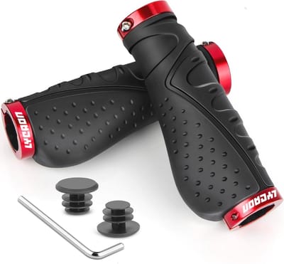 Ergonomische Antislip Fietsstuurgrepen - Rubber met Aluminium Slot voor Fietsen en Scooters