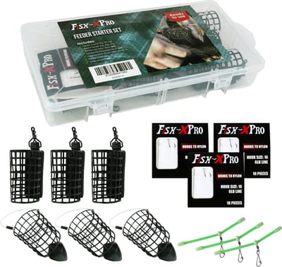 Fish-Xpro Feeder Starter Set - Voerkorven - Afhouders - Feederlinks - Tackle Box