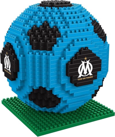 Voetbal Constructiespeelgoed - Bouwset Miniatuur - Hobby Fanartikel - Officieel Gelicentieerd - 10 cm x 10 cm - Teamkleur