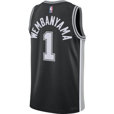 Nike NBA San Antonio Spurs Icon Edition Victor Wembanyama Dri-fit Swingman Shirt Grijs K015