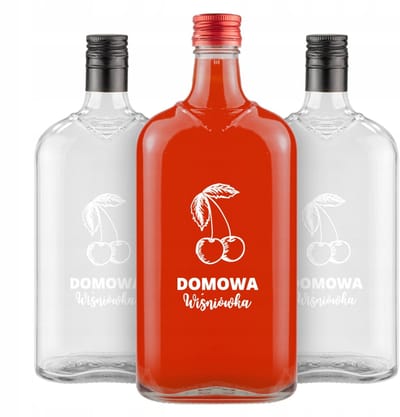 Bimberek - Klassieke Fles - 500ml - Afbeelding - Hoogwaardig Glas