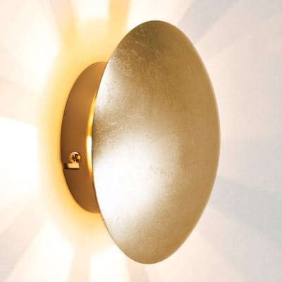 BRILLIANT lamp, Sunset wandlamp antiek goud, metaal, 1x QT14, G9, 18W, pin base lampen (niet inbegrepen), A++