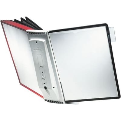Durable Wandhouder voor bureaustandaard SHERPA WALL 10 - 5631 Rood, Zwart DIN A4 Aantal meegeleverde displaypanels 10