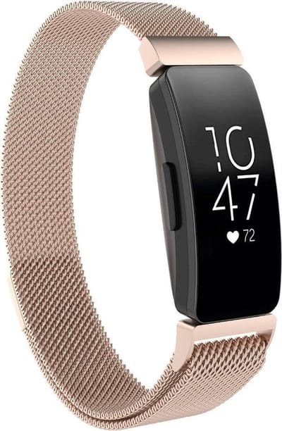 KELERINO. Milanees bandje voor Fitbit Inspire (HR) - Champagne- Small