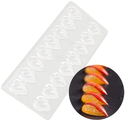Dailygoods- Chocoladevorm 16 Bakjes - Polycarbonaat - Fondantvorm - Snoepvorm - IJsblokjesschaal - Eenvoudig te reinigen - Siliconen Mal