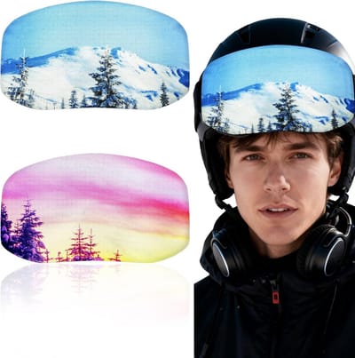 Skibril Beschermhoes - Bril Etui - Wintersport Accessoire - Krasbestendig Stofvrij - 2 Stuks - Zwart