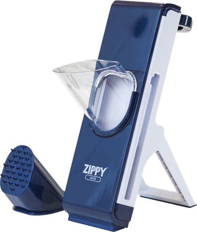 Orange Donkey Zippy Slicer 4-in-1 Verticale Mandoline - Blauw - Voor Snijden en Julienne – Keukensnijder, Multi-cutter, Groentesnijder - Snijmachine Groenten en Fruit - handmatig en multifunctioneel