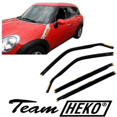Luchtdeflectoren - J&;J AUTOMOTIVE - Mini Cooper 2011-2014 - Gerookt - Versterkt Acryl - Eenvoudige Installatie