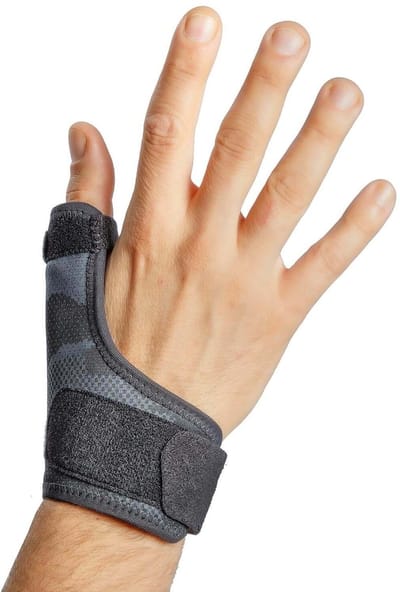 Mövibrace - Duimbrace / Duimspalk - Past links en rechts - Verstelbaar - Zwart / Camouflage - Unisex - Maat S/M