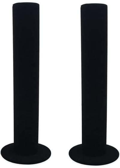 Dailygoody - Verticale armbandstandaard - Sieradenstandaard - Zwart fluweel - Armbanden - Perfect voor dames - Inclusief 2 stuks