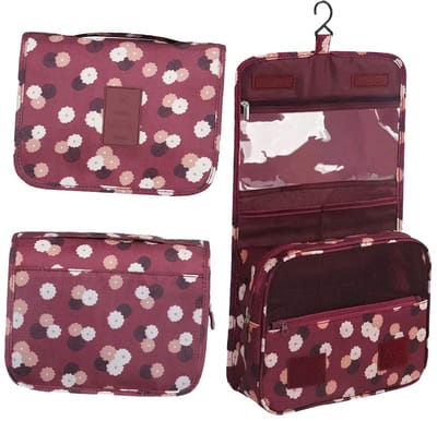 toilettas met haak, geüpgraded make-uptas voor reizen, grote capaciteit, waterdicht, cosmeticatas, organizer, voor reizen, fitnessstudio, camping