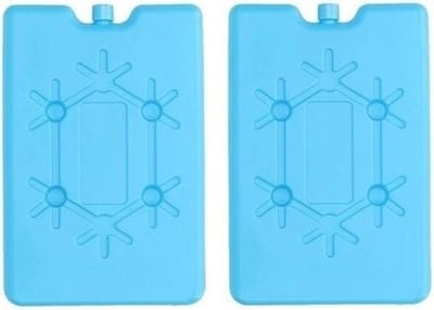 2 stuks koelelementen fel blauw 16 cm - Koelblokken/koelelementen voor koeltas/koelbox