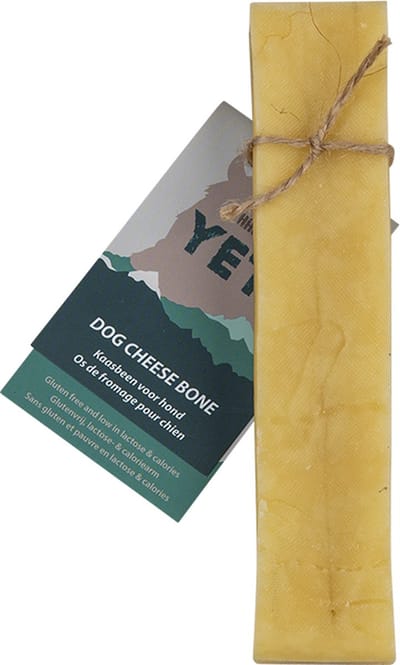 Haba's YETI kaasbeen xl 110 gr- kaasstaaf voor honden - glutenvrij - laag in lactose en calorieen - kauwstaaf - kauwbeen -tandverzorgend