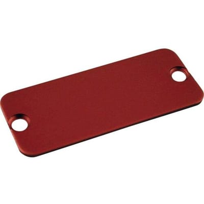 Hammond Electronics 1455NALRD-10 1455NALRD-10 End plate (l x b) 103 mm x 53 mm Aluminium Rood 10 stuk(s)