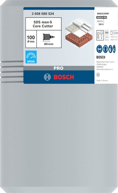 Bosch PRO SDS max-5 Core Cutter, 100 x 80 x 96 mm
