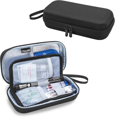 Geïsoleerde Insuline Koeltas - Waterdichte Organizer voor Diabetesaccessoires - Perfect voor Reizen - Zwart
