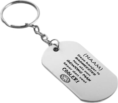 Akyol - badmeester sleutelhanger - Badmeester - badmeesters - zwemmen - zwemdiploma cadeau - lifeguard - 54 x 29mm