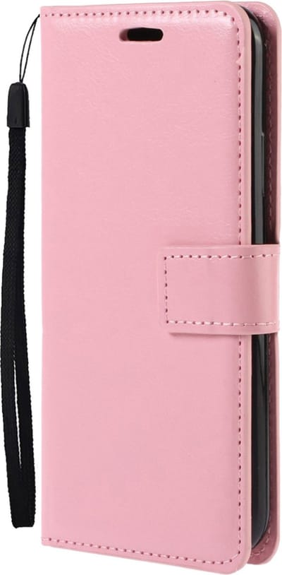 Hoes - Met Pasjeshouder - Geschikt voor Xiaomi 12X - Luxe Bookcase Portemonee - Flip Case - Kunstleer Book Case - Flipcase - Book Cover - Walletcase - PortemonneeHoes - Lichtroze