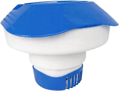 Doseerdrijver voor zwembad, 17,8 cm vlotter voor chloor- en broomtabletten, ideaal voor zwembadonderhoud, spa's en fonteinen