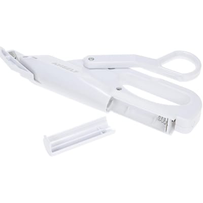 Anself Multifunctionele Elektrische Automatische Schaar Scharen Veilig Handheld Elektrisch Stof Naaien Knippen white