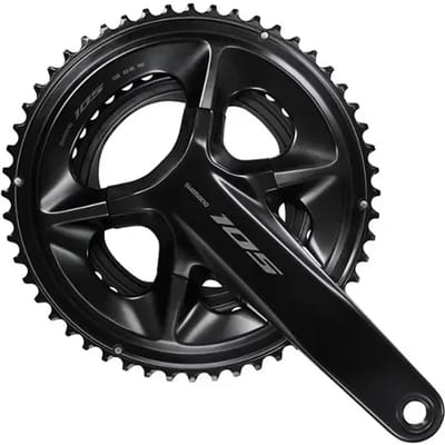 Shimano 105 R7100 Crankstel Zilver 165 mm / 52/36t