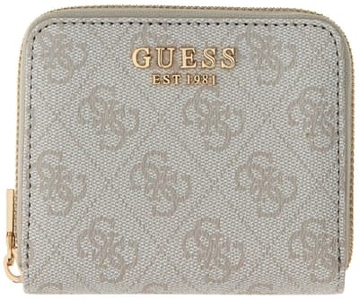 GUESS portemonnee Laurel II SLG Small Zip Around Wallet Bone Logo crème