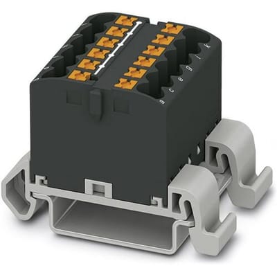 Phoenix Contact 3273168 Verdeelblok 31.2 mm Spanveer Zwart 8 stuk(s)