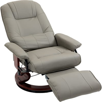 Relaxfauteuil - Relaxzetel - Relaxstoel - Fauteuil - Stoel - Met armleuning - Voor één Persoon - Grijs