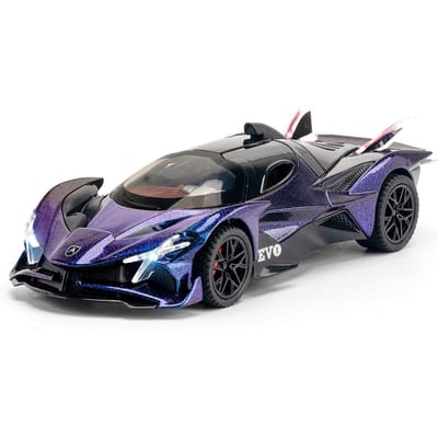 1:32 Schaal Apollo Evo Auto Speelgoedmodellen Legering Diecast Sportauto's Pull Back Geluid Licht 2 Deuren Openend Racewagens Cadeau Voor Kind gray