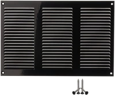 Metaal Ventilatierooster 300x200mm met Insectenbescherming - Ideaal voor Ventilatie en Afvoer