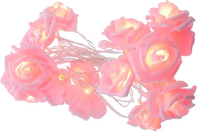 Roze Fairy Lights met 20 LED en 3 Meter Snoer - Warm Wit voor Feestelijke Decoratie