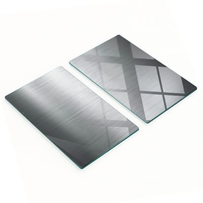 Multifunctionele decoratieve glazen keukenplanken met metalen achtergrond, 2x30x52 cm