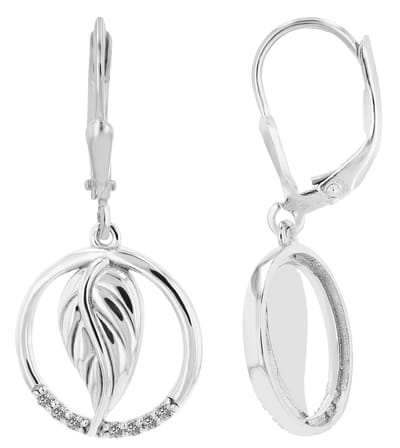 AKZENT Akzent dames oorbellen "Tiiu" van 925 Sterlingzilver, gerhodineerd, duurzaam