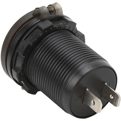 Dubbele USB Autolader met Waterdichte Afdekking QC3.0 Snelladen Temperatuurbeveiliging 12‑24V Universeel