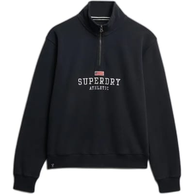 Dames sweatshirt met ronde hals en rits Superdry Athletic Essentials Graphic