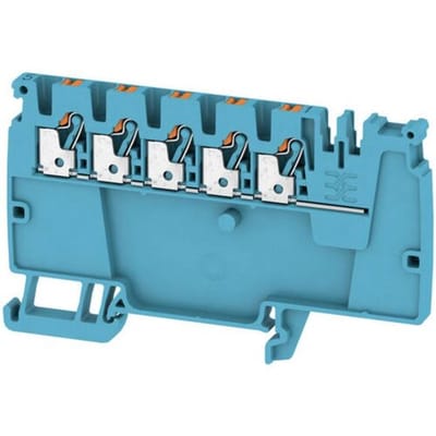 Weidmüller 2522840000 Verdeler-serieklem Push-In-klem, Steekaansluiting Blauw 50 stuk(s)