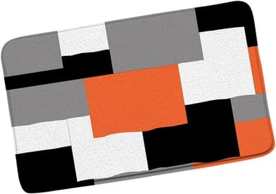 Badmat Vloerkleed - Zachte Vloerbedekking - Voet Comfort - Sneldrogend Absorberend - 45x75 cm - Abstract Patroon