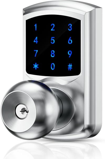 Elektronisch Toegangsdeurslot met Toetsenbord en Handvat – Keyless Deurknop voor Voordeur of Garage