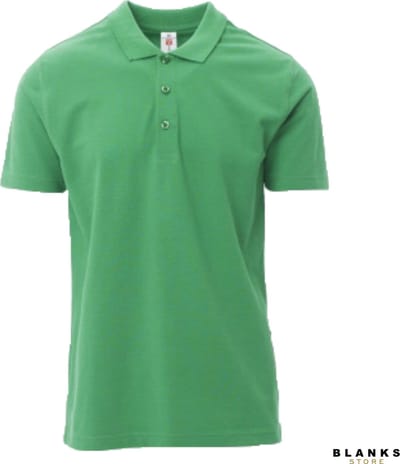 Payper Rome: Katoenen Piquet Polo Shirt Heren met Korte Mouwen en Parelmoer Knopen - Jelly Groen - S