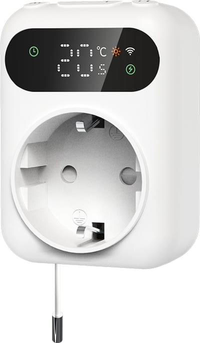 Könighaus Smart LED Thermostaat Stopcontact met Wifi & Temperatuursensor